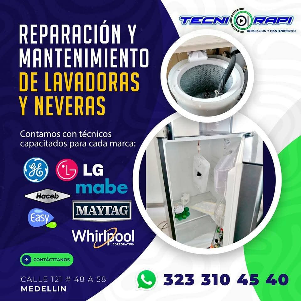 Tecnirapi Reparación y Mantenimiento de Lavadoras y Neveras